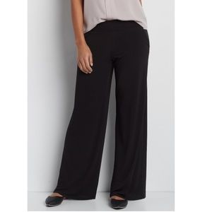 NEW Maurice’s Black Wide Leg Dress Pants